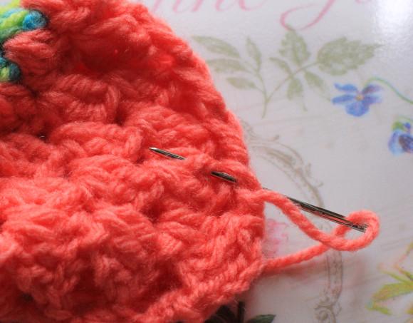 編み終わりの糸始末の方法